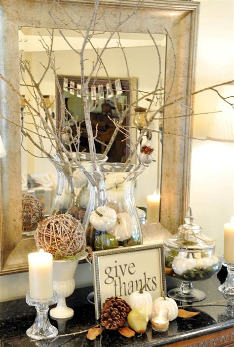 They were originally topped off with a lot of little decorations, and while i left some on, i was able to deconstruct them and use it. 36 Cozy Thanksgiving Decorating Ideas - Easyday