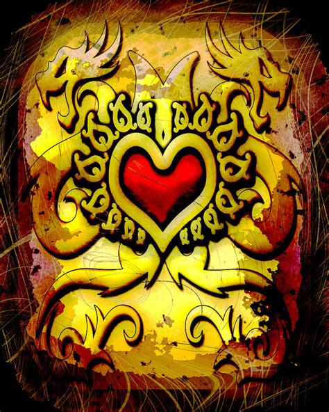 Heart Of The Dragons Digital Art By David G Paul Fine Art America
