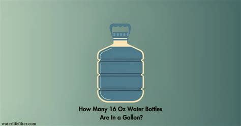 How Many 16 Oz Water Bottles Are In A Gallon