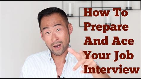How To Prepare For And Ace Your Next Job Interview Youtube