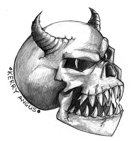 Demon Skull By Kezzo On Deviantart