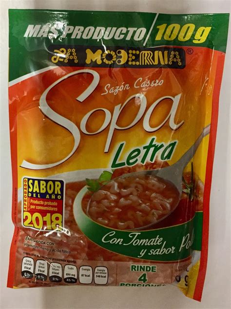Sopa De Letra LA MODERNA 100 G