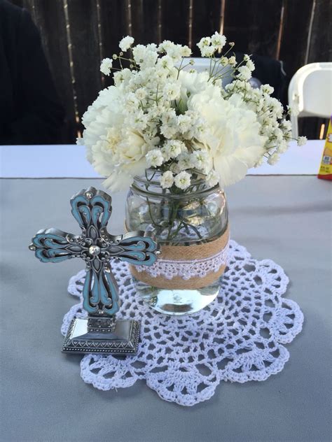 My Sons First Holy Communion Centerpieces Boy Baptism Centerpieces