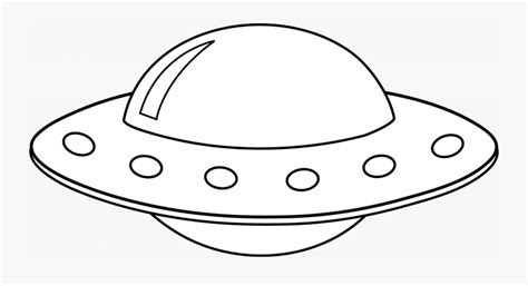 Spaceship Clipart Black And White Alien Spaceship Drawing Png Free