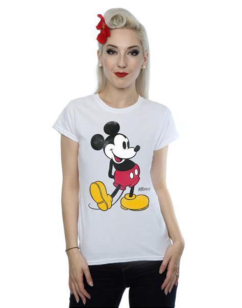 Disney Womens Mickey Mouse Classic Kick T Shirt Ebay