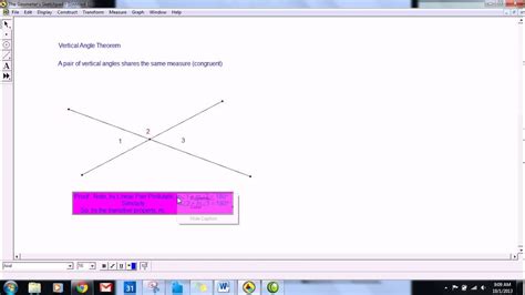 Vertical Angle Theorem Youtube