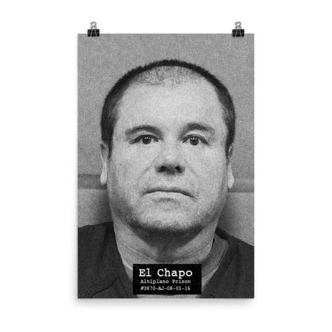 El Chapo Guzman Mug Shot Mugshot Vertical Poster 13 50 Picclick