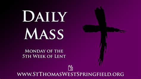 Daily Mass Monday March 27 2023 Youtube
