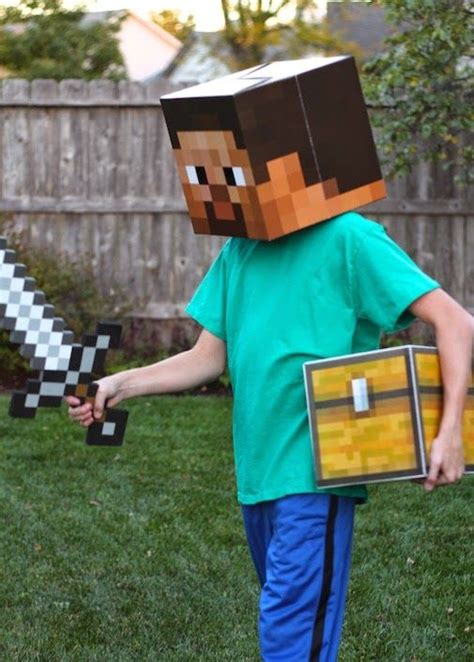 Project Denneler Minecraft Steve Costume Minecraft Halloween Costume Minecraft Steve