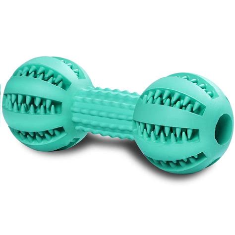 Toy For Puppy Small Medium Dogs Chew Toys Jakpak Dog Rubber Dumbbell