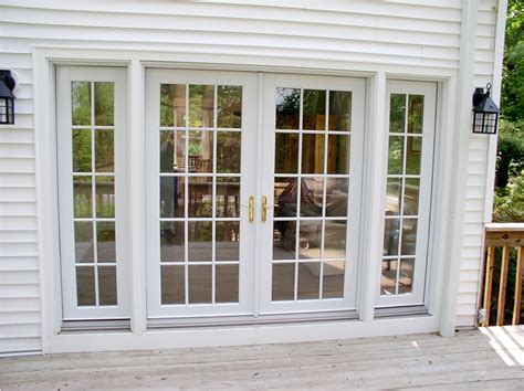 White Exterior Doors With Sidelights Rickyhil Outdoor Ideas