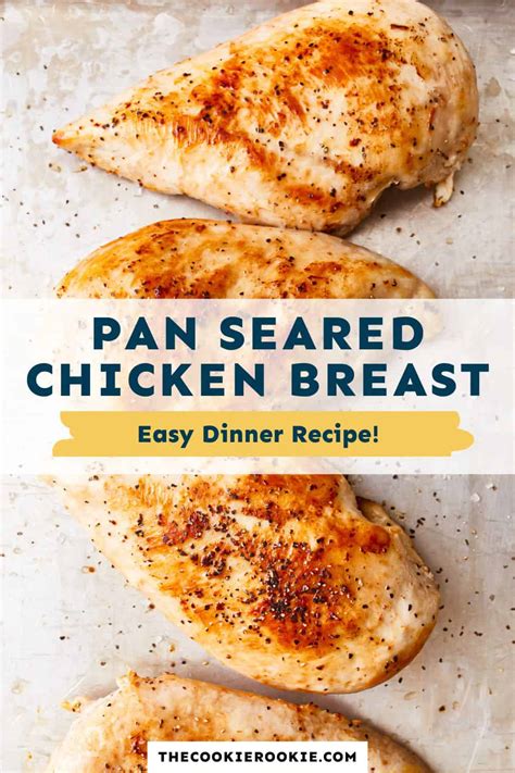 Pan Seared Chicken Breast Recipe The Cookie Rookie®
