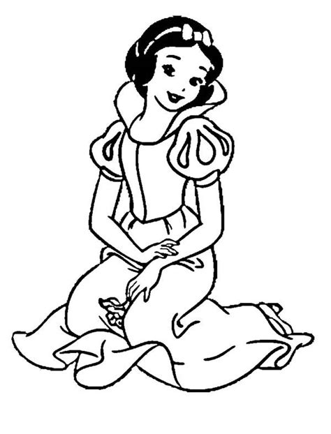 Home coloring pages printable worksheets color online kids games. Snow White Is Sitting Coloring Page : Color Luna