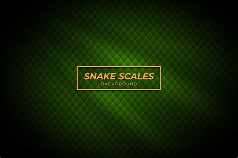 Premium Vector Snake Scales Background With Green Color