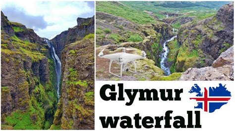 Glymur Waterfall Iceland Hvalfjordur Hike Tour Amazing Drone Video