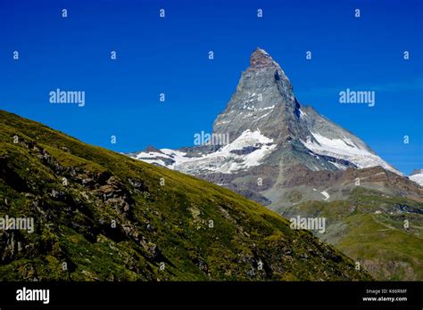 The East And North Face Of The Matterhorn Monte Cervino With Clear