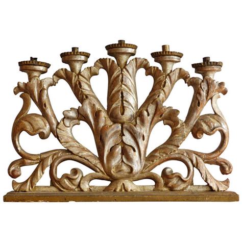 carved wood candle holder  stdibs