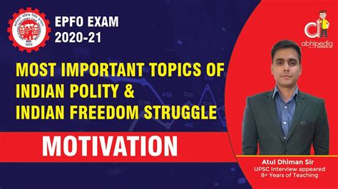 Upsc Epfo Exam Most Important Topics Of Polity Indian Freedom