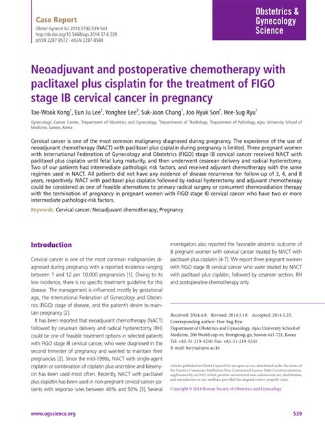 pdf neoadjuvant and postoperative chemotherapy with paclitaxel plus cisplatin for the