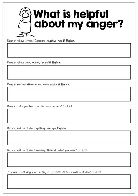Anger Management Worksheets Printable And Google Slides Versions My XXX Hot Girl