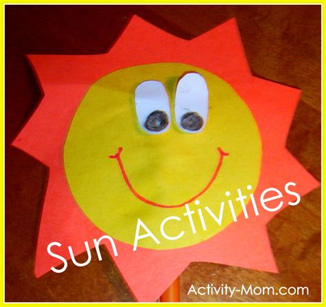 Sun Activities And Crafts For Kids The Activity Mom