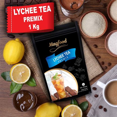 Magfood Lychee Tea Premix Kemasan 1 Kg Magfood