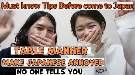 Practical Japanese Table Manner Japanese Would Feel Uncomfortable If You Do That Unconsciously