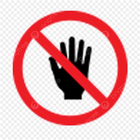 Do Not Touch Clipart Transparent Png Hd Do Not Touch Cartoon Icon 15860