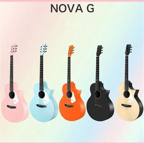 Enya Nova G 41 Inch Full Solid Carbon Fiber Acoustic Guitar With Gig B