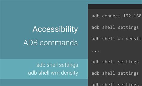 Adb Commands Accessibility