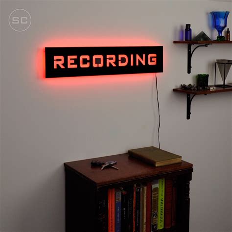 Lighted Recording Sign For An On Air Warning For By Signschromatic