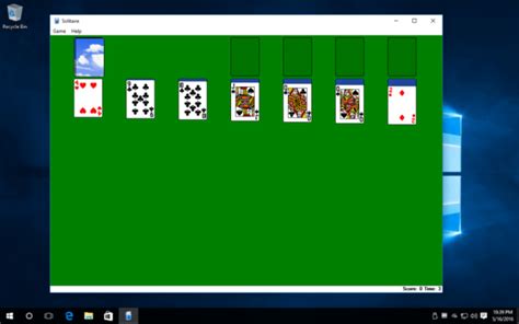 Play Windows Xp Classic Solitaire In Windows 10