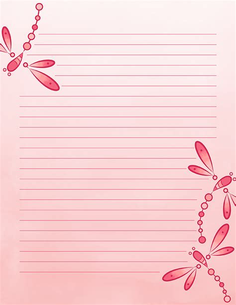 4 Best Images Of Printable Stationary Paper Water Pin