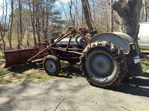 The New England Bad Snow Plow 1952 8n Ford Tractor Still Going