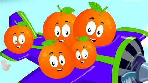 Five Little Oranges Monkey Rhymes Videos For Children By Kids Baby