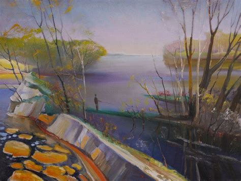 Backwaters Spill Painting Oil Painting On Canvas