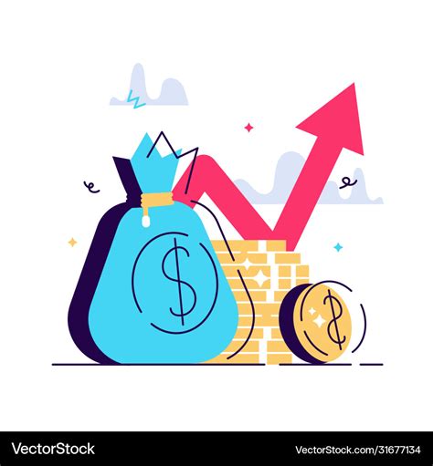 Financial Performance Statistic Report Royalty Free Vector