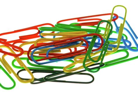 Coloured Colored Paper Clips Fasteners Photograph By David Cole Pixels
