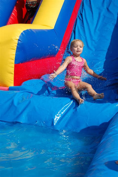 Addie's Adventures : Water slide fun at school Aug 2012