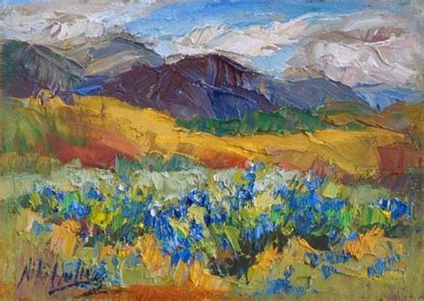 New Lupine Painting From Iceland By Contemporary Impressionist Niki Gulley