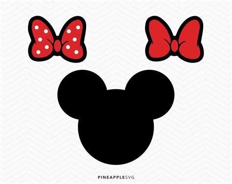 Minnie Mouse SVG Minnie Mouse Bow, Silhouette Designer Edition, Wall