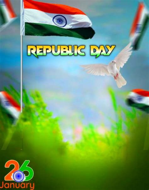 Flag Republic Day 26 January Editing Background For Picsart