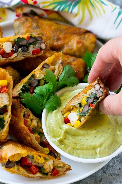 I don't think i'd exactly call them healthy, but they are healthish and better for you than many other fried appetizers. Southwestern Egg Rolls - Dinner at the Zoo