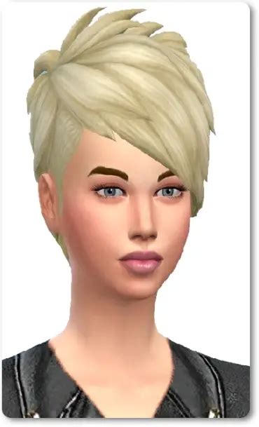 Birksches Sims Blog Slashed Hair Short Bangs Sims Hairs