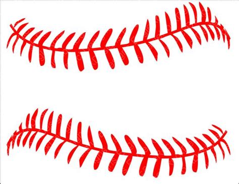 Download Baseball Softball LacesSVG, DXF, EPS, Png Cut File for ...
