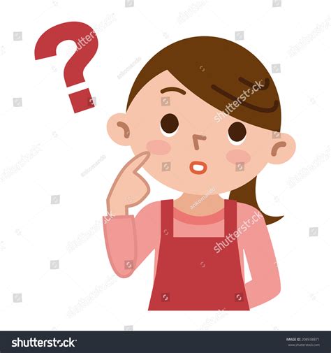 Housewife Thinks Stock Vector 208938871 Shutterstock