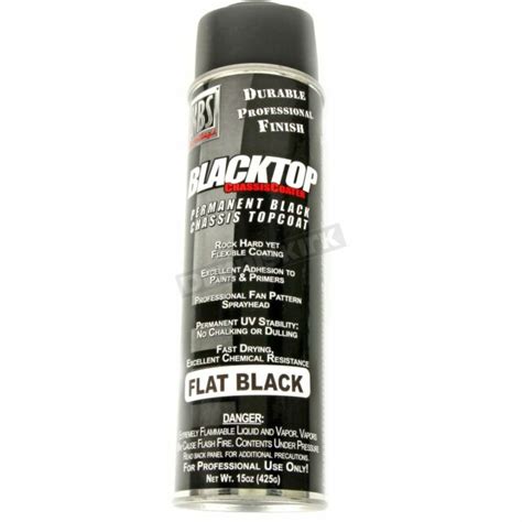 Kbs Coatings Flat Black Blacktop Chassis Paint 15 Oz 8112 Ebay