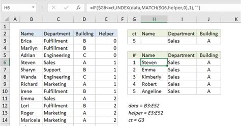 Index And Match All Matches Excel Formula Exceljet