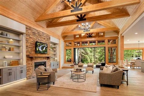 Spacious Mountain Style Home With Large Bright Open Rooms And A