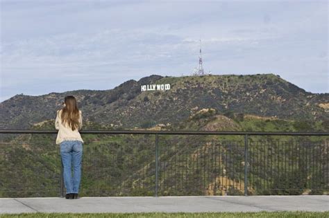 The View From Griffith Park Observatory The Hollywood Sign Griffith